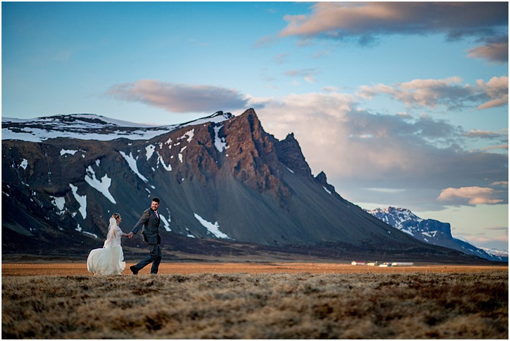 iceland elopement photographer iceland wedding bride and groom on snafellsness peninsula